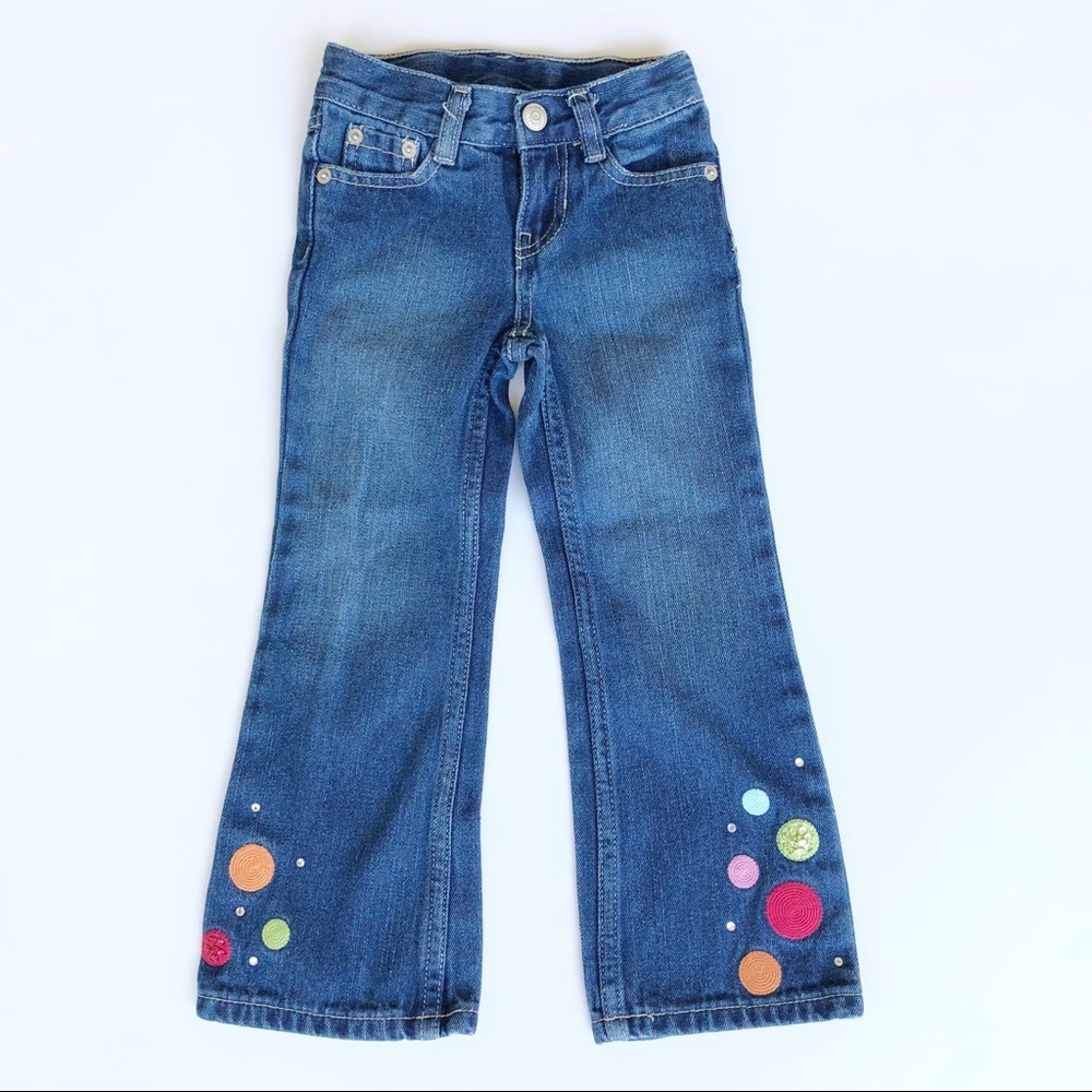 Embellished Gymboree flare jean size 4 slim